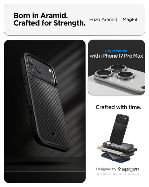 Spigen iPhone 17 Pro Max Case – Enzo Aramid T